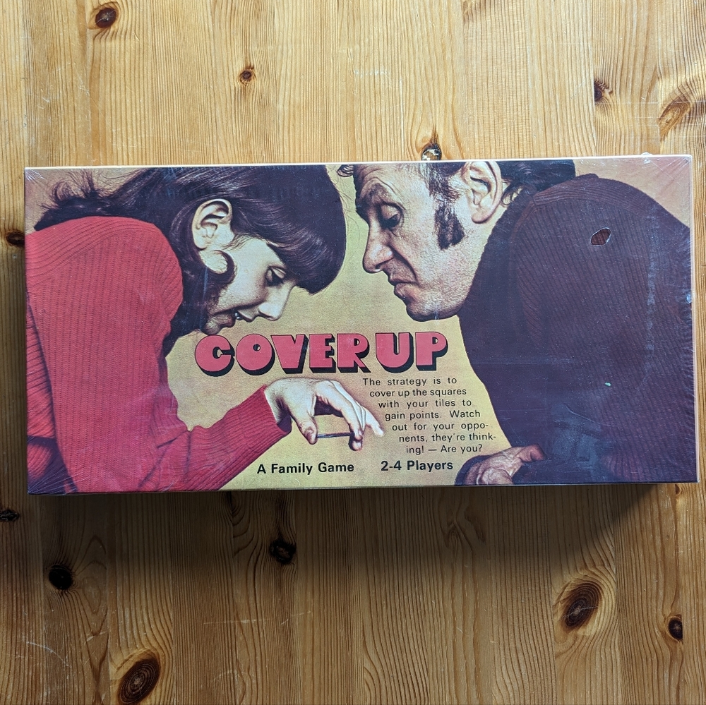 Cover Up Board Game - Vintage - New In Box